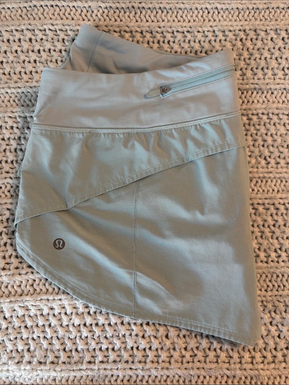 lululemon athletica Asymmetrical Athletic Speed Shorts in Light Blue